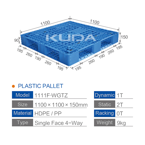 1111F-WGTZ PLASTIC PALLET