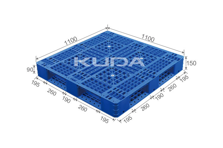 1111J-WGTZ PLASTIC PALLET（BUILT-IN STEEL TUBE）