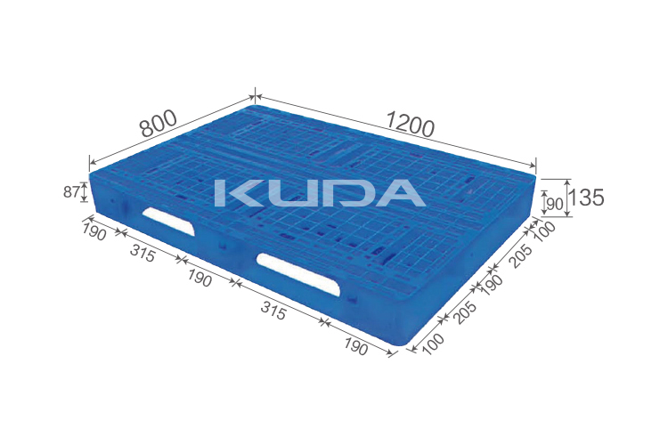 1208C-WGTZ PLASTIC PALLET(BUILT-IN STEEL TUBE)