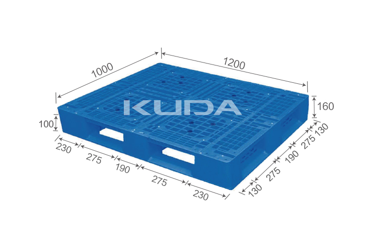 1210E-WGTZ PLASTIC PALLET（BUILT-IN STEEL TUBE）