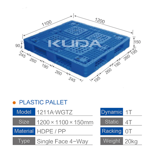 1211A-WGTZ PLASTIC PALLET