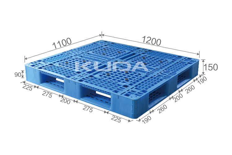 1211B-WGTZ PLASTIC PALLET（BUILT-IN STEEL TUBE）