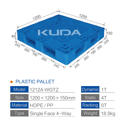 1212A-WGTZ PLASTIC PALLET