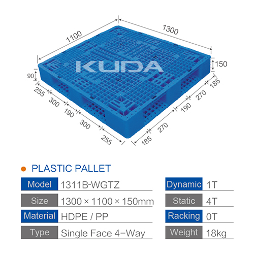 1311B-WGTZ PLASTIC PALLET