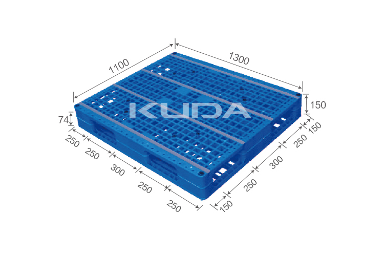 1311C-WGTZ PLASTIC PALLET（BUILT-IN STEEL TUBE）