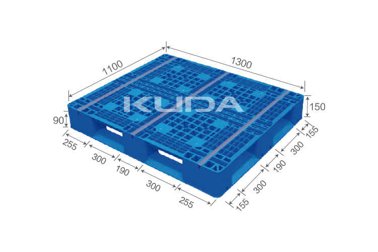 1311D-WGTZ PLASTIC PALLET（BUILT-IN STEEL TUBE）