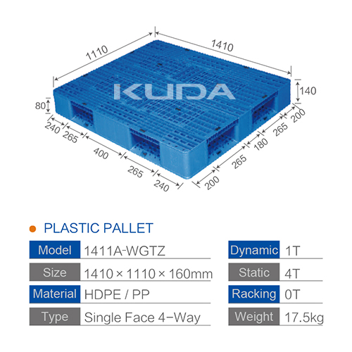 1411A-WGTZ PLASTIC PALLET