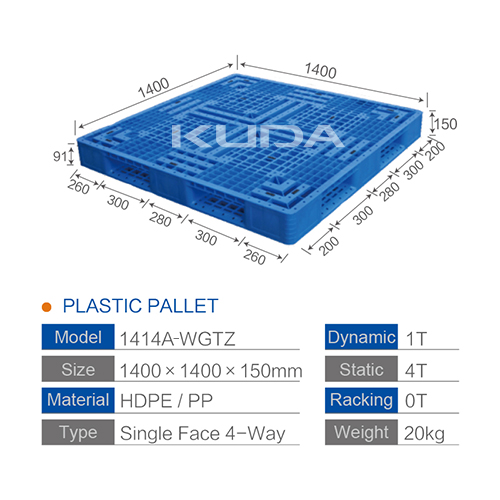 1414A-WGTZ PLASTIC PALLET