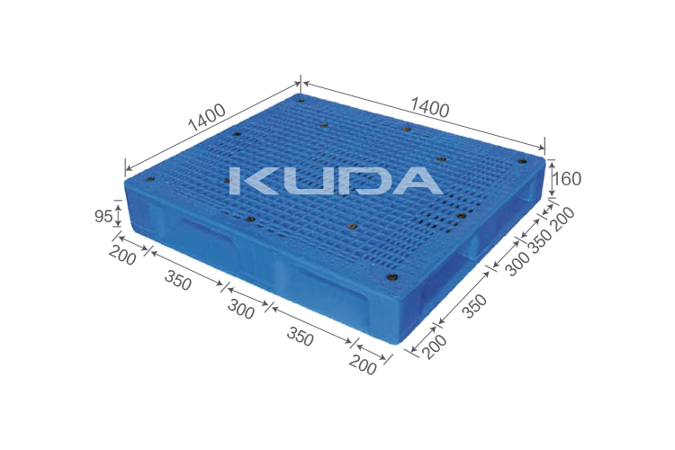 1414B-WGTZ PLASTIC PALLET（BUILT-IN STEEL TUBE）