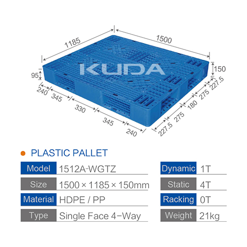 1512A-WGTZ PLASTIC PALLET