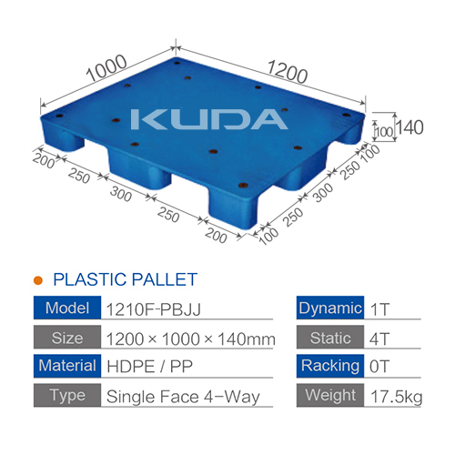 1210F-PBJJ PLASTIC PALLET