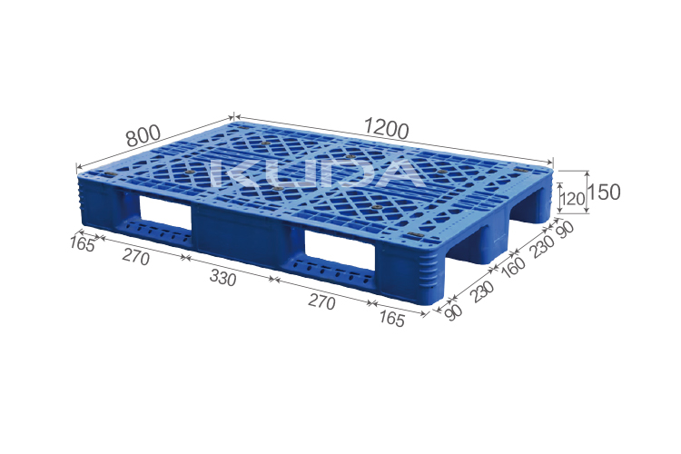 1208E-WGCZ PLASTIC PALLET(BUILT-IN STEEL TUBE)