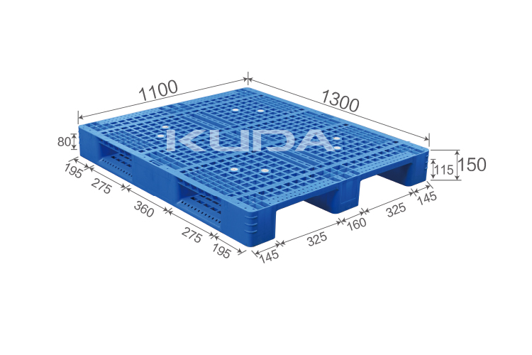 1311F-WGCZ PLASTIC PALLET（BUILT-IN STEEL TUBE）