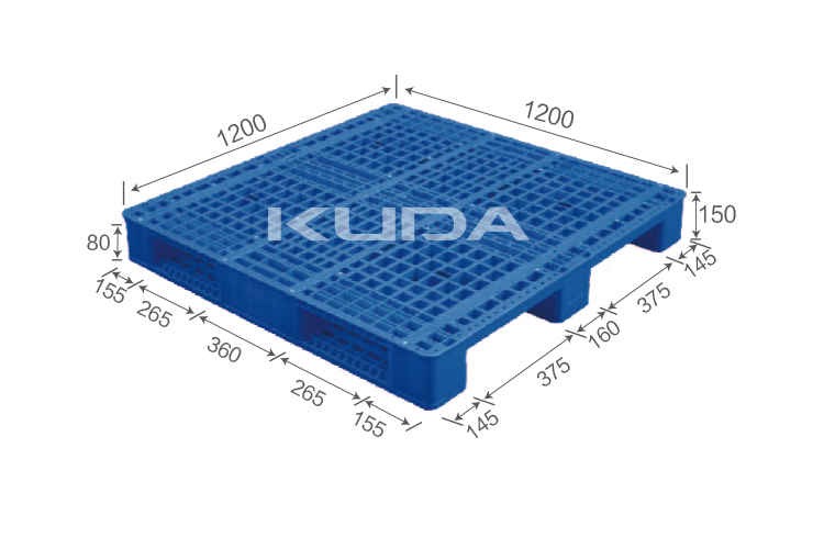 1212D-WGCZ PLASTIC PALLET（BUILT-IN STEEL TUBE）