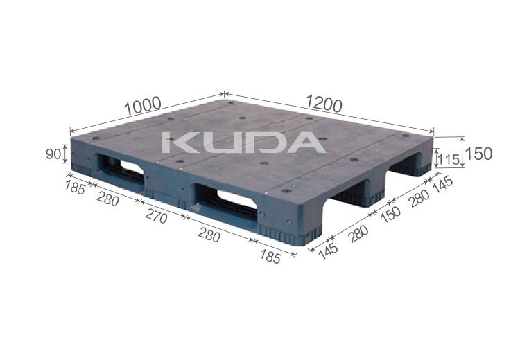 1210M-PBCZ PLASTIC PALLET(BUILT-IN STEEL TUBE)