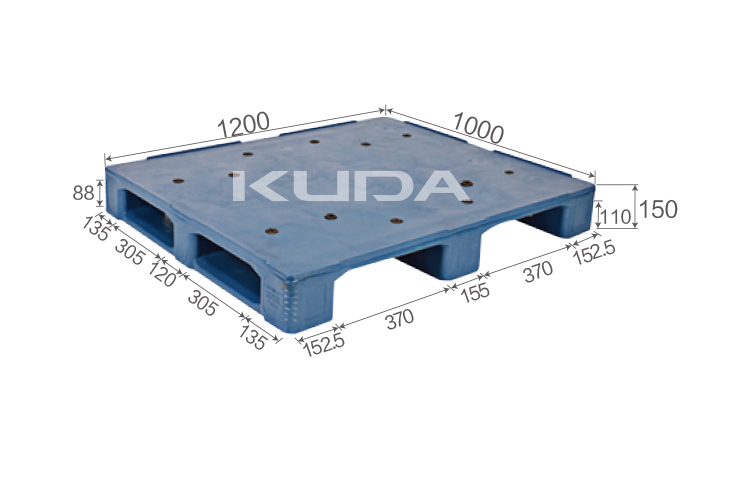 1210L-PBCZ PLASTIC PALLET(BUILT-IN STEEL TUBE)