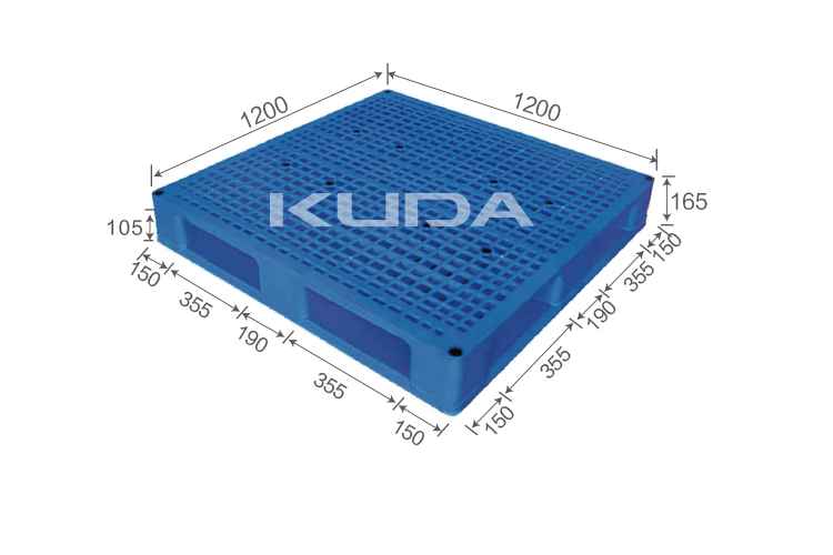 1212C-WGTZ PLASTIC PALLET（BUILT-IN STEEL TUBE）