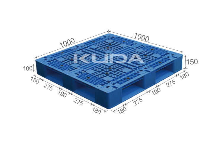 1111K-WGTZ PLASTIC PALLET(BUILT-IN STEEL TUBE)