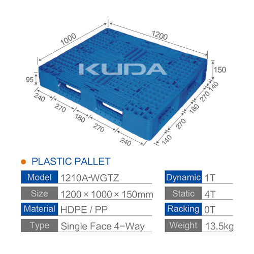 1210A-WGTZ PLASTIC PALLET