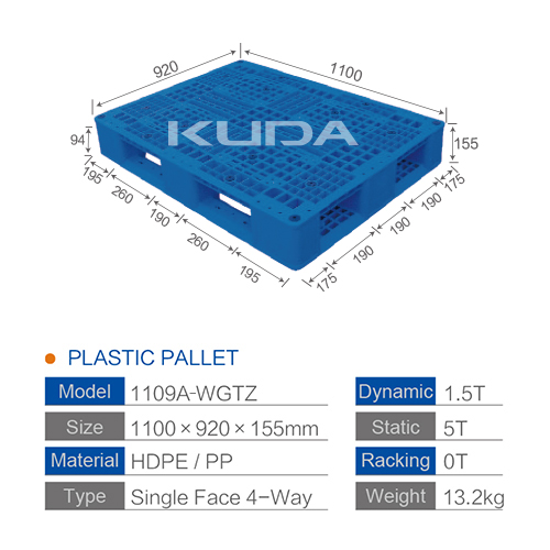 1109A-WGTZ PLASTIC PALLET