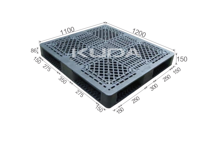 1211D-WGSM PLASTIC PALLET（BUILT-IN STEEL TUBE）