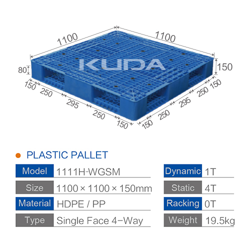 1111H-WGSM PLASTIC PALLET