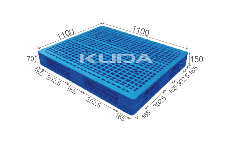 1111G-WGSM PLASTIC PALLET（BUILT-IN STEEL TUBE）