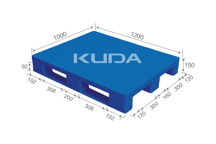 1210A-PBCZ PLASTIC PALLET（BUILT-IN STEEL TUBE）