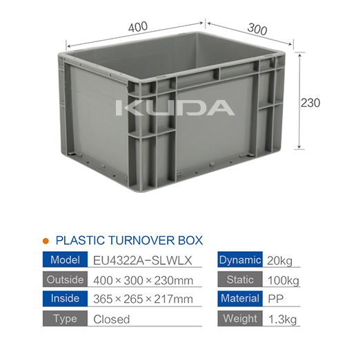 EU4322A-SLWLX PLASTIC LOGISTICS BOX