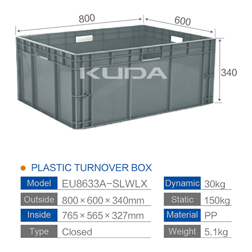 EU8633A-SLWLX PLASTIC LOGISTICS BOX