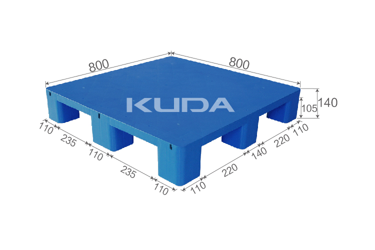 0808B-PBJJ PLASTIC PALLET（BUILT-IN STEEL TUBE）