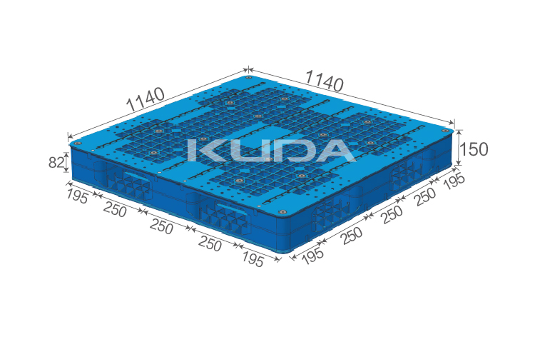 114114A-WGSM PLASTIC PALLET（BUILT-IN STEEL TUBE）