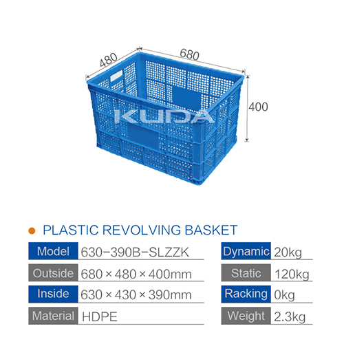 630-390B-SLZZK PLASTIC BASKET