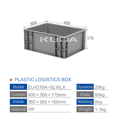 EU4316A-SLWLX PLASTIC LOGISTICS BOX