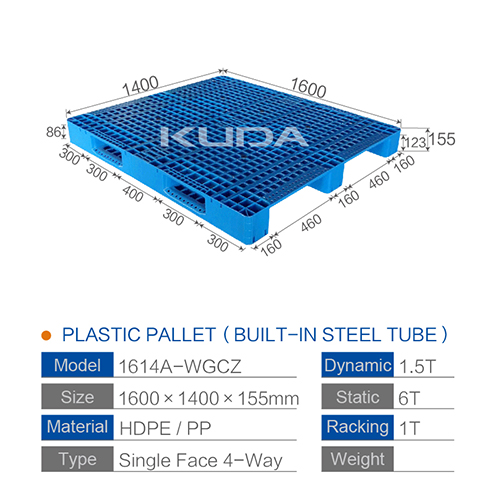 1614A-WGCZ PLASTIC PALLT(BUILT-IN STEEL TUBE)