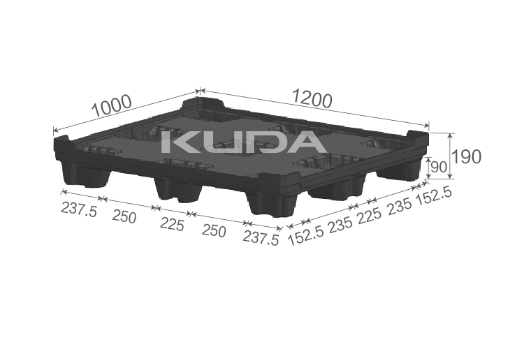 1210E-WBXTP PLASTIC PALLET