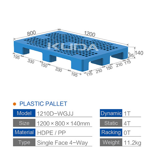 1208D-WGJJ PLASTIC PALLET