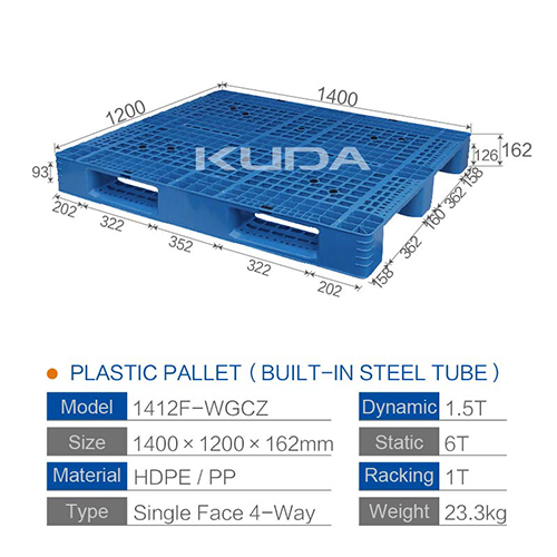 1412F-WGCZ PLASTIC PALLT(BUILT-IN STEEL TUBE)