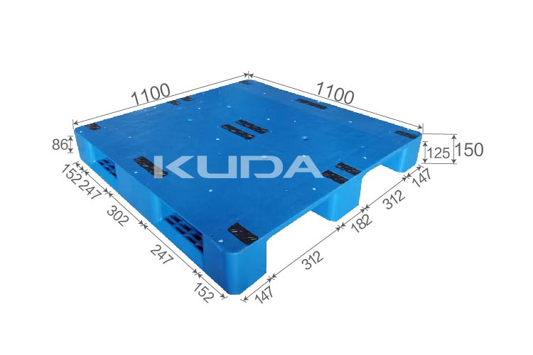 1111H-PBCZ PLASTIC PALLT(BUILT-IN STEEL TUBE)