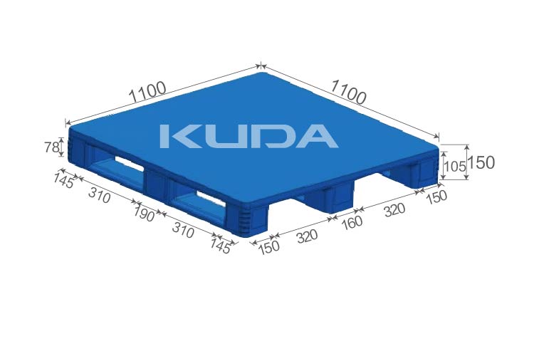 1414A2-PBCZ PLASTIC PALLT(BUILT-IN STEEL TUBE)