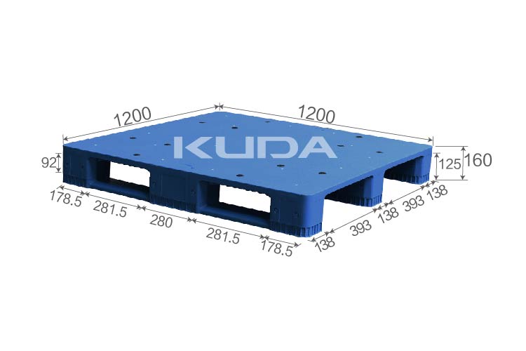 1210C-PBCZ PLASTIC PALLT(BUILT-IN STEEL TUBE)