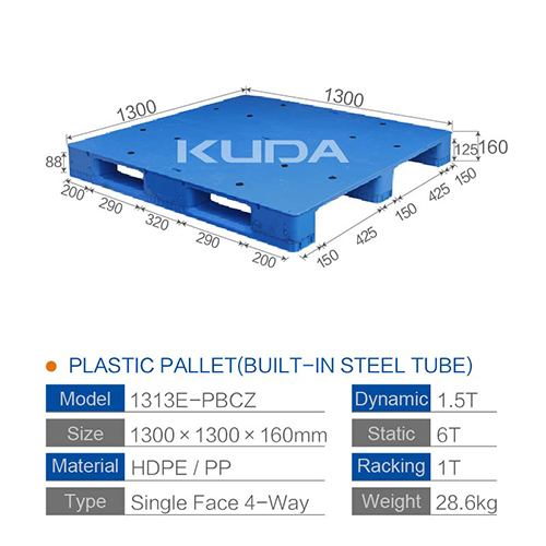 1313E-PBCZ PLASTIC PALLT(BUILT-IN STEEL TUBE)