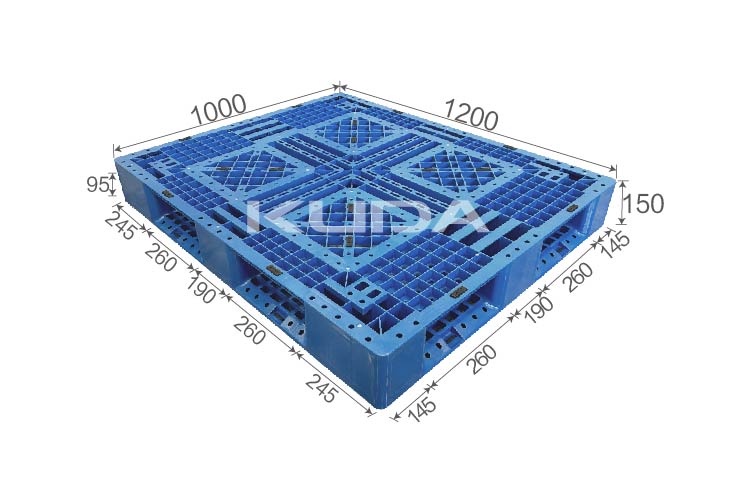 1210P-WGTZ PLASTIC PALLET(BUILT-IN STEEL TUBE)