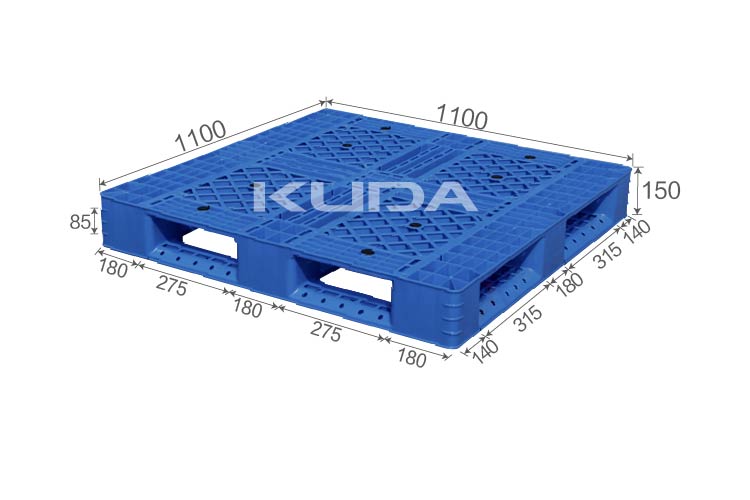 1111L-WGTZ PLASTIC PALLET(BUILT-IN STEEL TUBE)
