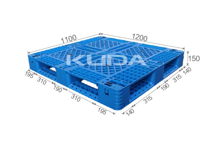 1211D-WGTZ PLASTIC PALLET(BUILT-IN STEEL TUBE)