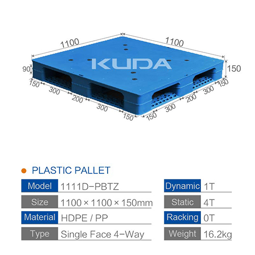1111D-PBTZ PLASTIC PALLET