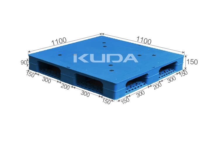 1111D-PBTZ PLASTIC PALLET（BUILT-IN STEEL TUBE）