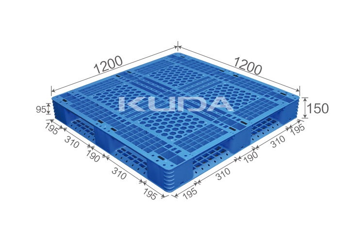 1210H-WGTZ PLASTIC PALLET(BUILT-IN STEEL TUBE)