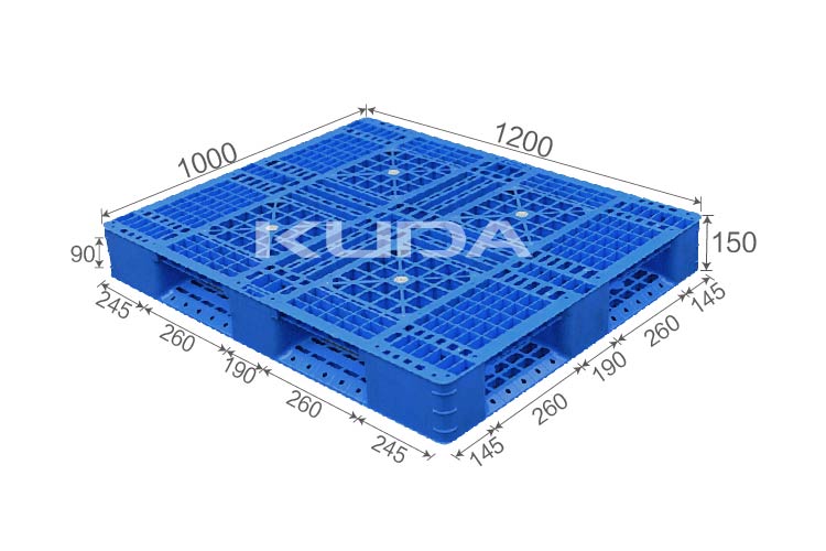 1210K-WGTZ PLASTIC PALLET(BUILT-IN STEEL TUBE)