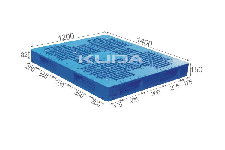 1412H-WGSM PLASTIC PALLET（BUILT-IN STEEL TUBE）